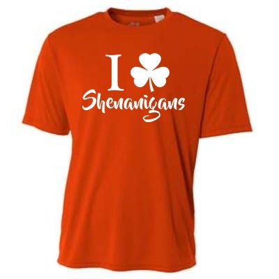 I Clover Shenanigans Irish Shamrock Cooling Performance Crew T-Shirt