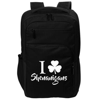 I Clover Shenanigans Irish Shamrock Impact Tech Backpack