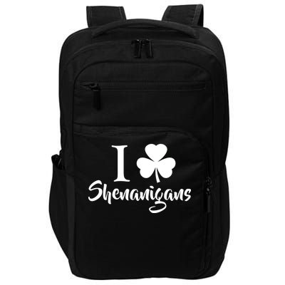 I Clover Shenanigans Irish Shamrock Impact Tech Backpack