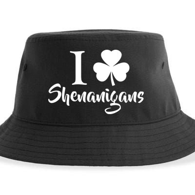 I Clover Shenanigans Irish Shamrock Sustainable Bucket Hat