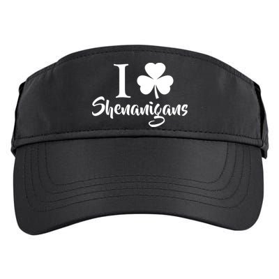 I Clover Shenanigans Irish Shamrock Adult Drive Performance Visor