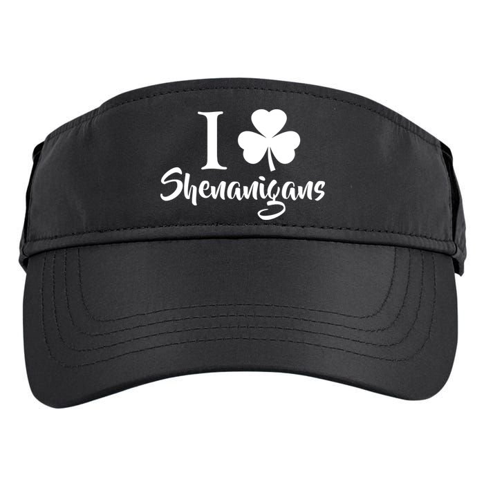 I Clover Shenanigans Irish Shamrock Adult Drive Performance Visor