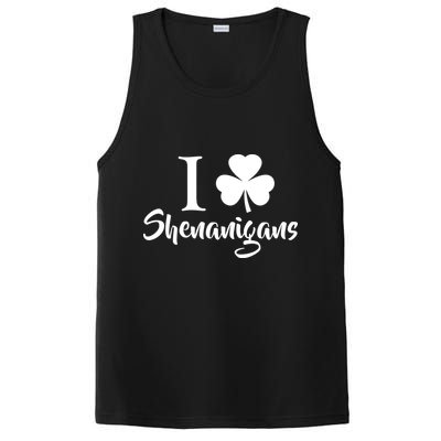 I Clover Shenanigans Irish Shamrock PosiCharge Competitor Tank