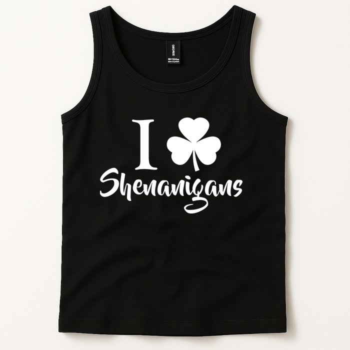 I Clover Shenanigans Irish Shamrock Tank Top