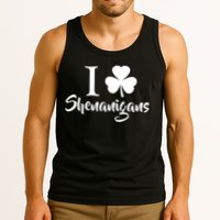 I Clover Shenanigans Irish Shamrock Tank Top