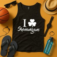 I Clover Shenanigans Irish Shamrock Tank Top