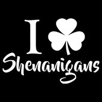 I Clover Shenanigans Irish Shamrock Tank Top