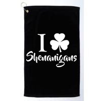 I Clover Shenanigans Irish Shamrock Golf Towel
