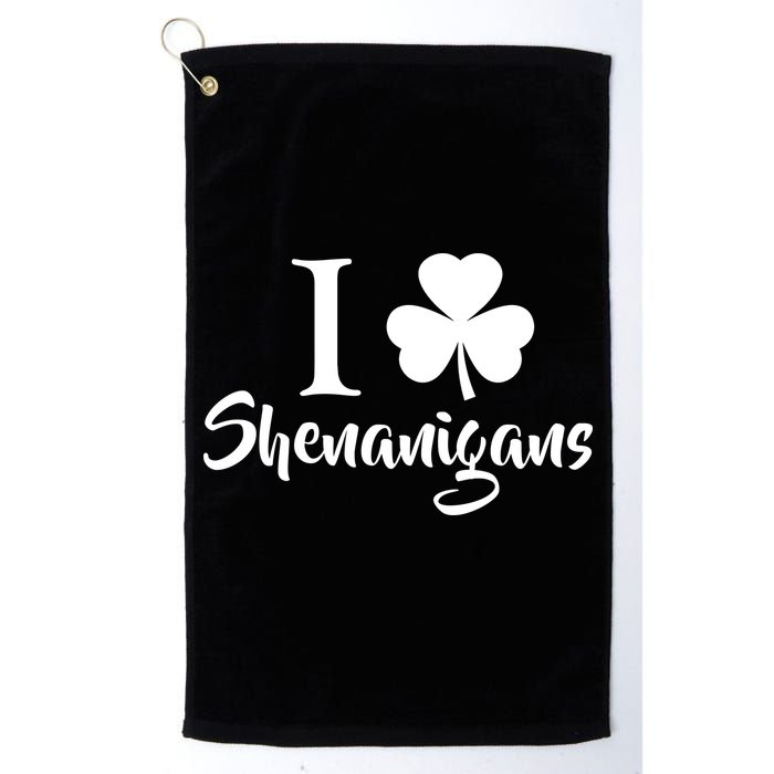 I Clover Shenanigans Irish Shamrock Golf Towel
