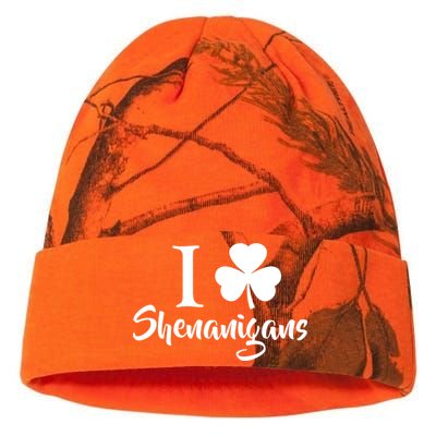 I Clover Shenanigans Irish Shamrock Kati Licensed 12" Camo Beanie