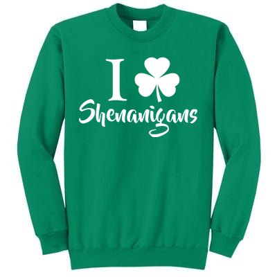 I Clover Shenanigans Irish Shamrock Sweatshirt