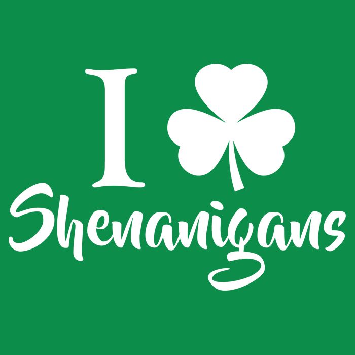 I Clover Shenanigans Irish Shamrock Sweatshirt