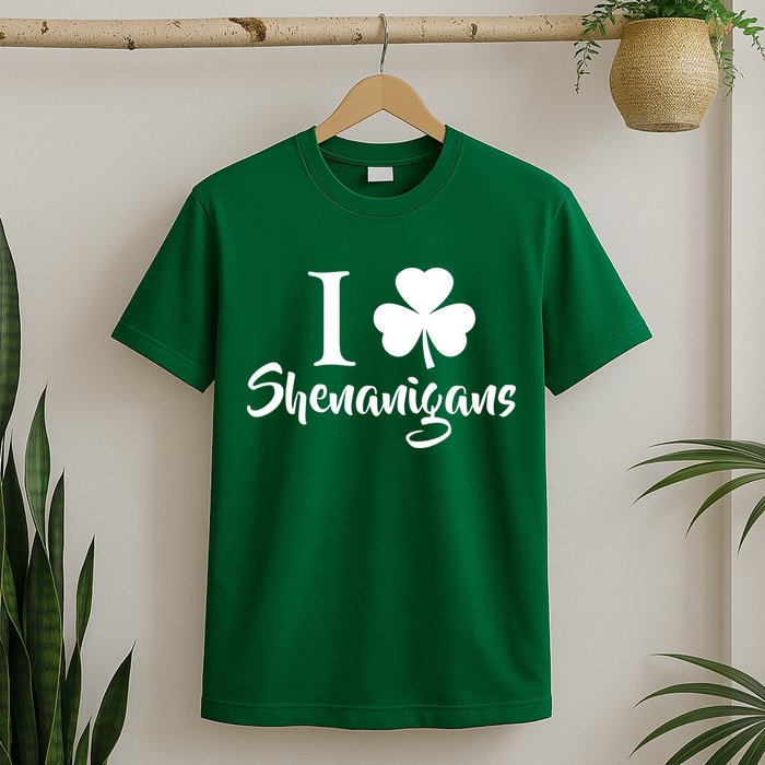 I Clover Shenanigans Irish Shamrock T-Shirt