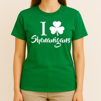 I Clover Shenanigans Irish Shamrock T-Shirt