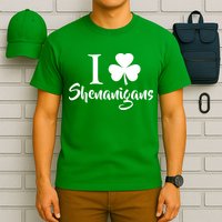 I Clover Shenanigans Irish Shamrock T-Shirt