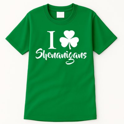 I Clover Shenanigans Irish Shamrock Tall T-Shirt
