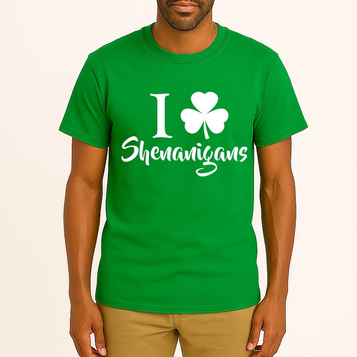 I Clover Shenanigans Irish Shamrock Tall T-Shirt