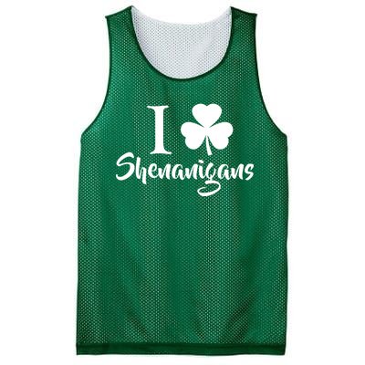 I Clover Shenanigans Irish Shamrock Mesh Reversible Basketball Jersey Tank