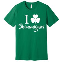 I Clover Shenanigans Irish Shamrock Premium T-Shirt