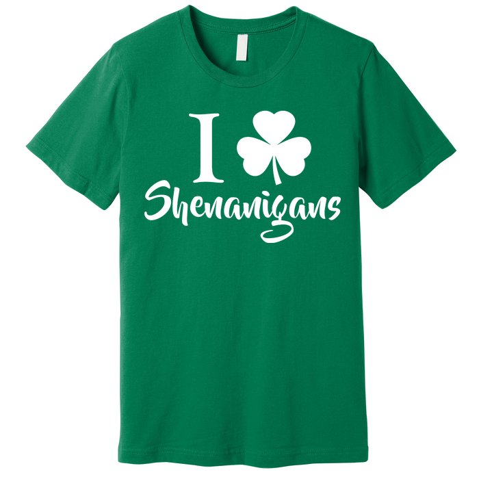 I Clover Shenanigans Irish Shamrock Premium T-Shirt