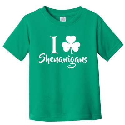 I Clover Shenanigans Irish Shamrock Toddler T-Shirt