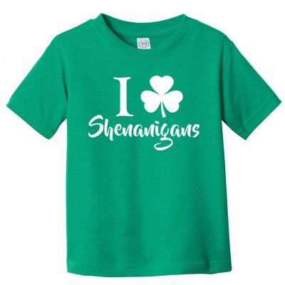 I Clover Shenanigans Irish Shamrock Toddler T-Shirt