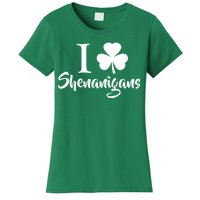 I Clover Shenanigans Irish Shamrock Women's T-Shirt