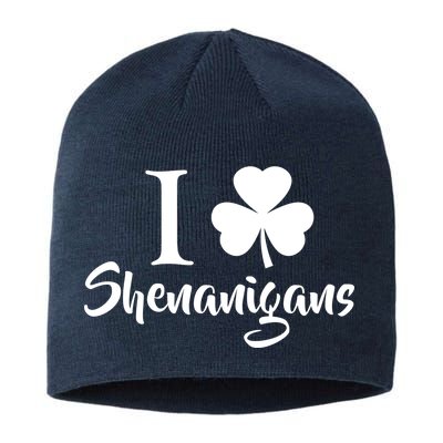 I Clover Shenanigans Irish Shamrock Sustainable Beanie