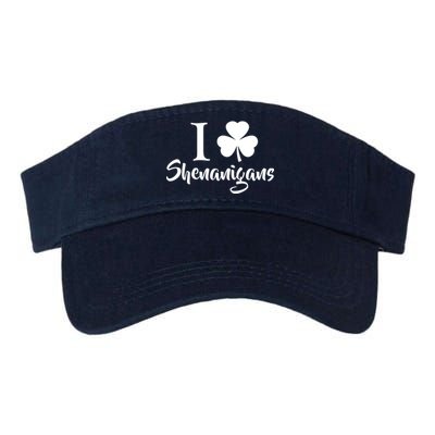 I Clover Shenanigans Irish Shamrock Valucap Bio-Washed Visor