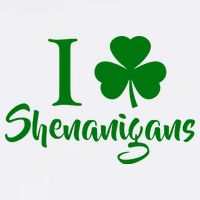 I Clover Shenanigans Irish Shamrock Garment-Dyed Sweatshirt