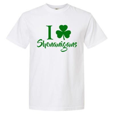 I Clover Shenanigans Irish Shamrock Garment-Dyed Heavyweight T-Shirt