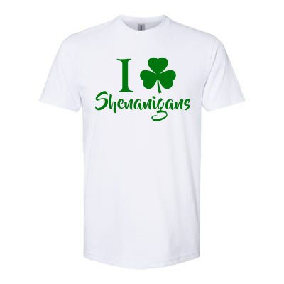 I Clover Shenanigans Irish Shamrock Softstyle CVC T-Shirt