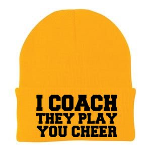 I Coach They Play You Watch Knit Cap Winter Beanie