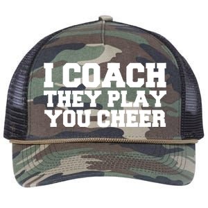 I Coach They Play You Watch Retro Rope Trucker Hat Cap