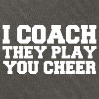 I Coach They Play You Watch Cotton Canvas Backpack