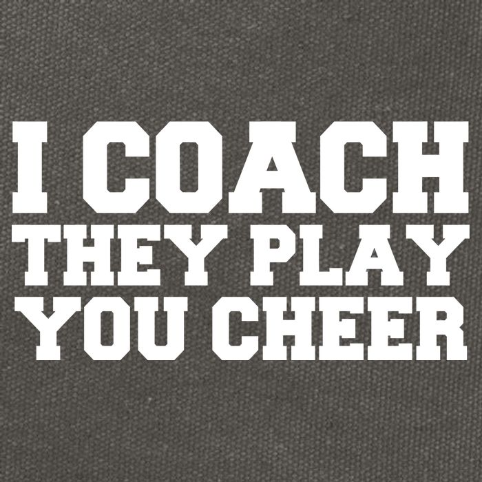 I Coach They Play You Watch Cotton Canvas Backpack