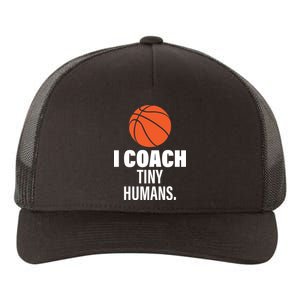 I Coach Tiny Humans Basketball Yupoong Adult 5-Panel Trucker Hat