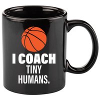 I Coach Tiny Humans Basketball 11oz C Handle Ceramic Mug