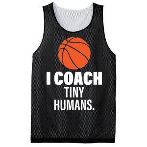 I Coach Tiny Humans Basketball Mesh Reversible Basketball Jersey Tank