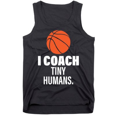 I Coach Tiny Humans Basketball Tank Top