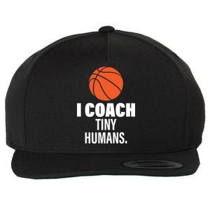 I Coach Tiny Humans Basketball Wool Snapback Cap