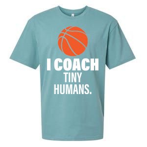 I Coach Tiny Humans Basketball Sueded Cloud Jersey T-Shirt