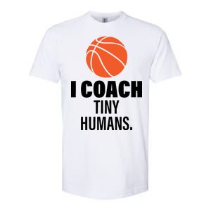 I Coach Tiny Humans Basketball Softstyle CVC T-Shirt