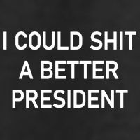 I Could Shit A Better President Funny Pro Republican 7 Panel Mesh Trucker Snapback Hat