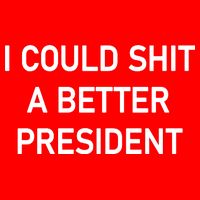 I Could Shit A Better President Funny Pro Republican USA-Made Doggie Bandana