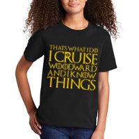 I Cruise Woodward Ave and Know Things Kids T-Shirt