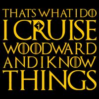 I Cruise Woodward Ave and Know Things Kids T-Shirt