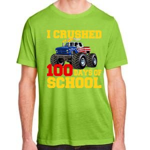 I Crushed 100 Days Of School Adult ChromaSoft Performance T-Shirt