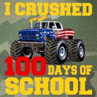 I Crushed 100 Days Of School Legacy Tie Dye Trucker Hat