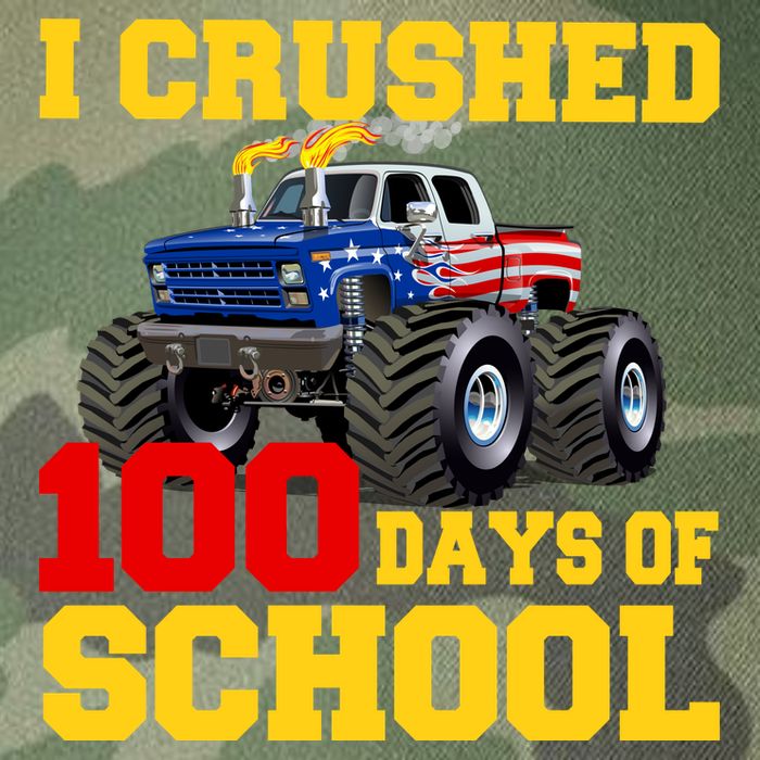 I Crushed 100 Days Of School Legacy Tie Dye Trucker Hat